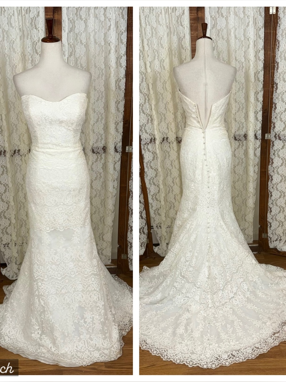 Gorgeous Allure Romance Allencon Lace Wedding Gown